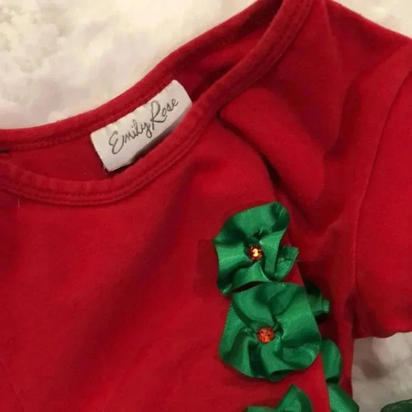 Bundle of 2 Christmas dresses, one Rare Editions size 3T, Emily Rose size 4 - Picture 5 of 8